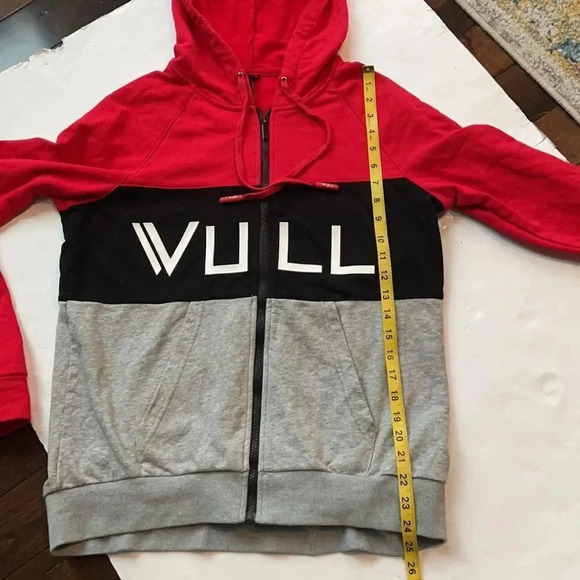 Vull full zip hoodie, red, black, gray. Women’s size XL - Picture 7 of 10
